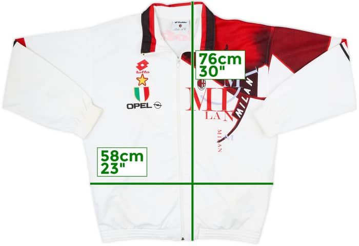 1993-94 AC Milan Lotto Track Jacket - 8/10 - (XL)