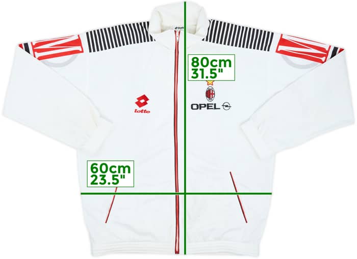 1995-96 AC Milan Lotto Track Jacket - 6/10 - (XL)