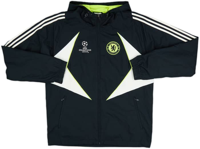 2007-08 Chelsea adidas CL Hooded Track Jacket - 8/10 - (L)