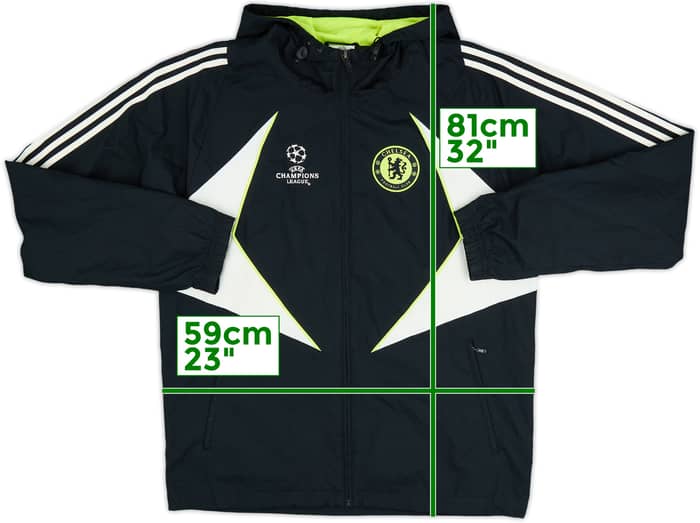 2007-08 Chelsea adidas CL Hooded Track Jacket - 8/10 - (L)
