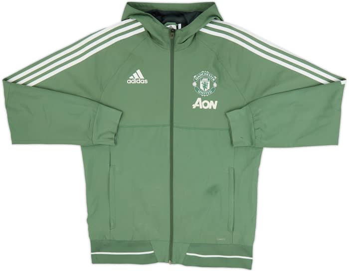 2017-18 Manchester United adidas Hooded Track Jacket - 6/10 - (M)