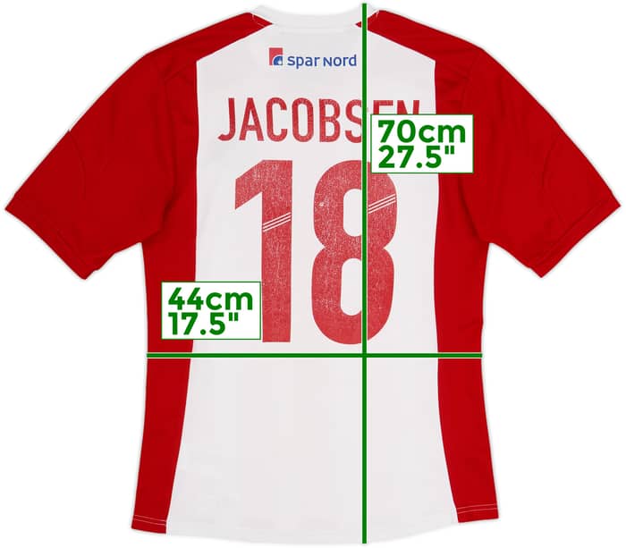 2013-14 Aalborg Home Shirt Jacobsen #18 - 6/10 - (S)