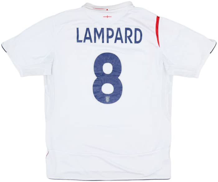 2005-07 England Home Shirt Lampard #8 - 5/10 - (L)