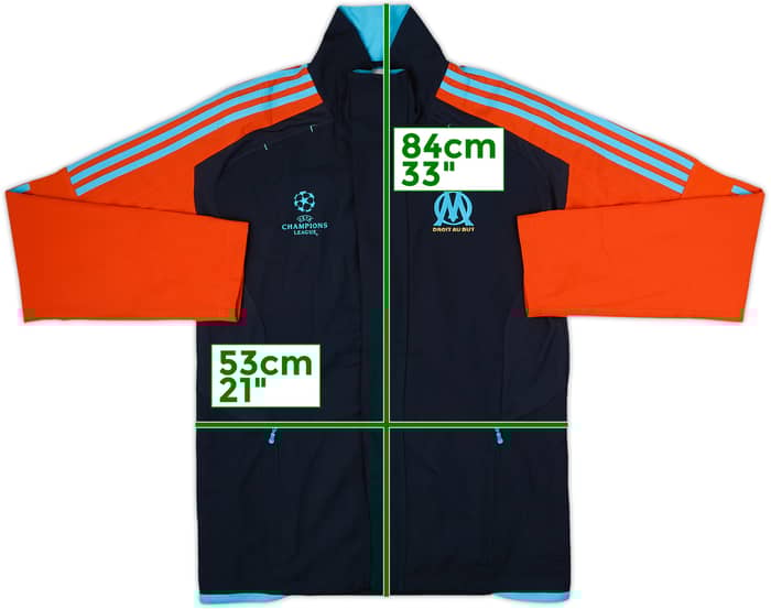 2011-12 Olympique Marseille adidas Track Jacket - 8/10 - (M)
