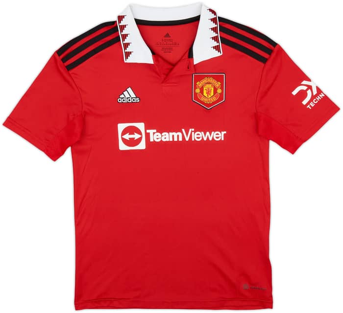 2022-23 Manchester United Home Shirt Ronaldo #7 - 8/10 - (M.Boys)