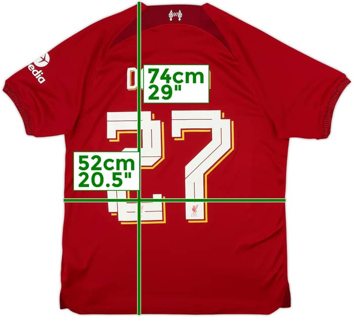 2022-23 Liverpool Home Shirt Darwin #27 - 9/10 - (M)
