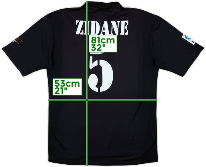 2002-03 Real Madrid Centenary Away Shirt Zidane #5 - 4/10 - (XL)