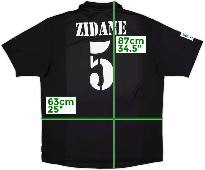 2001 Real Madrid Away Shirt Zidane #5 - 5/10 - (XXL)