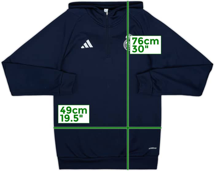 2023-24 Real Madrid adidas 1/4 Zip Training Top - 7/10 - (S)