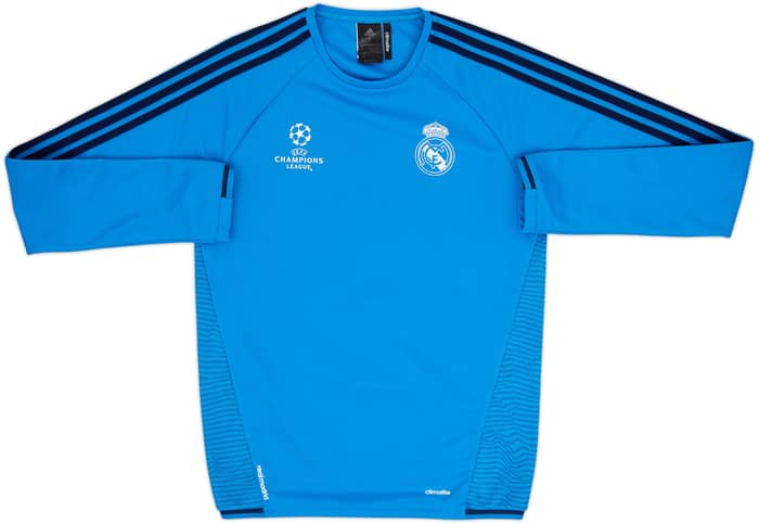 2015-16 Real Madrid CL adidas Sweat Top - 8/10 - (S)
