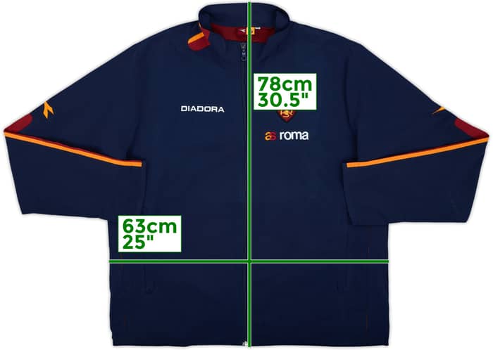 2003-04 Roma Diadora Track Jacket - 7/10 - (XXL)