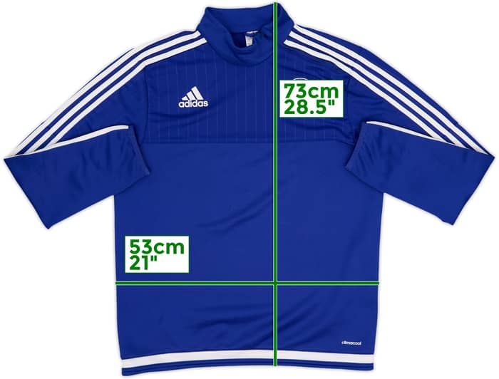 2015-16 Chelsea adidas 1/4 Zip Drill Top - 8/10 - (M)