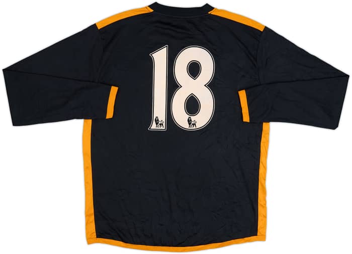2010-12 Wolves Away L/S Shirt #18 - 7/10 - (L)