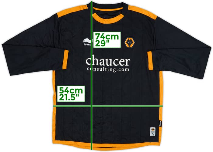 2010-12 Wolves Away L/S Shirt #18 - 7/10 - (L)