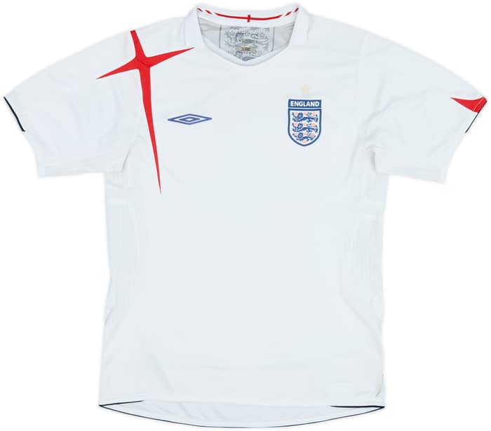 2005-07 England Home Shirt - 5/10 - (M)