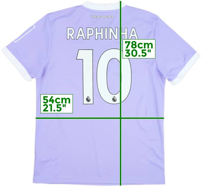 2021-22 Leeds United Third Shirt Raphinha #10 - 8/10 - (L)