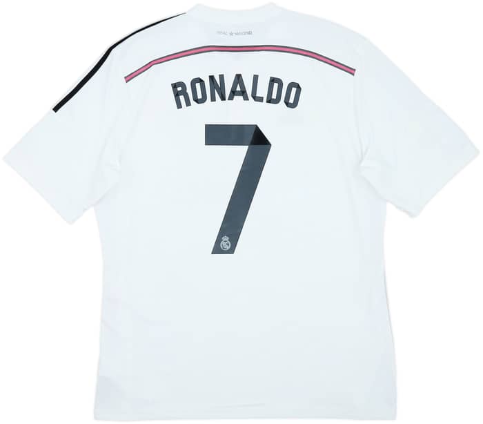 2014-15 Real Madrid Home Shirt Ronaldo #7 - 6/10 - (XL)