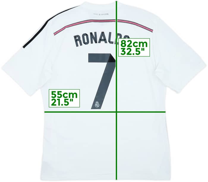 2014-15 Real Madrid Home Shirt Ronaldo #7 - 6/10 - (XL)