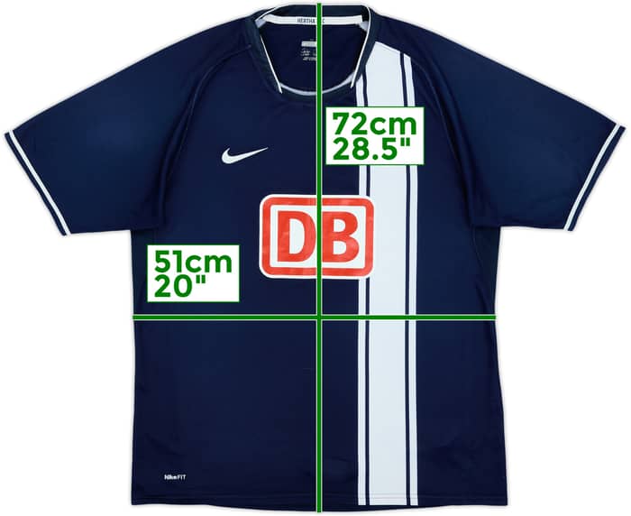 2007-08 Hertha Berlin Home Shirt - 6/10 - (M)