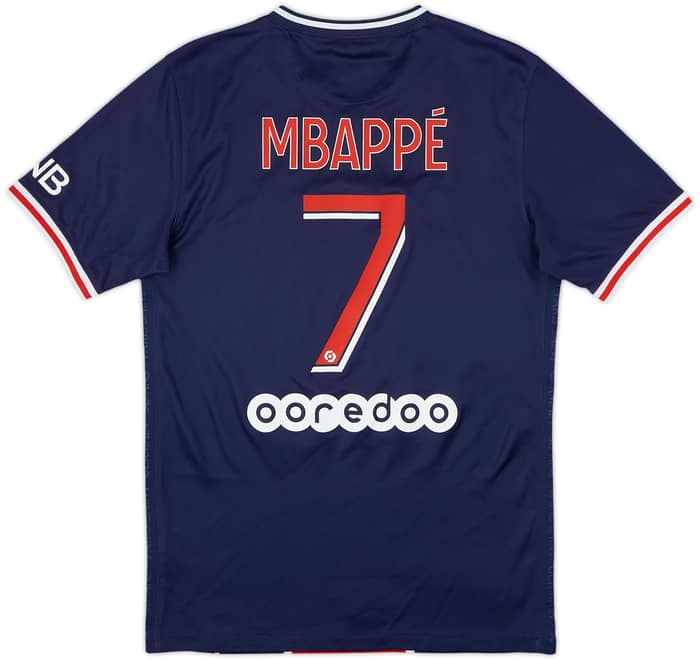 2020-21 Paris Saint-Germain Home Shirt Mbappe #7 - 8/10 - (S)
