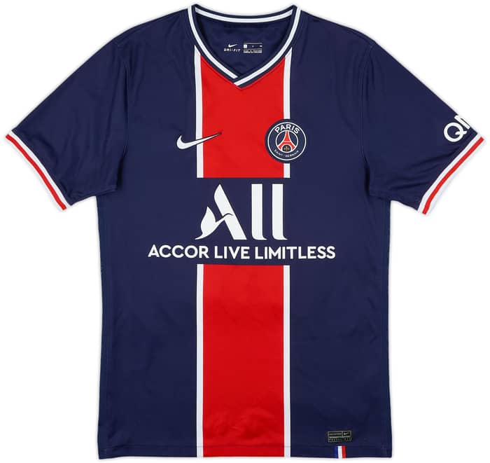 2020-21 Paris Saint-Germain Home Shirt Mbappe #7 - 8/10 - (S)