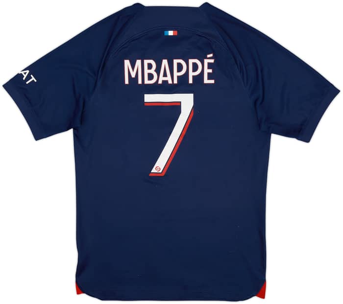 2023-24 Paris Saint-Germain Home Shirt Mbappe #7 - 9/10 - (S)