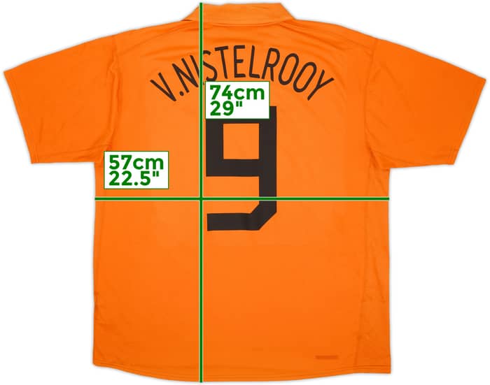 2006-08 Netherlands Home Shirt V.Nistelrooy #9 - 6/10 - (XL)