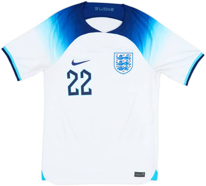 2022-23 England Home Shirt Bellingham #22 - 5/10 - (S)