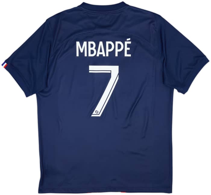 2022-23 Paris Saint-Germain Home Shirt Mbappe #7 - 9/10 - (L)