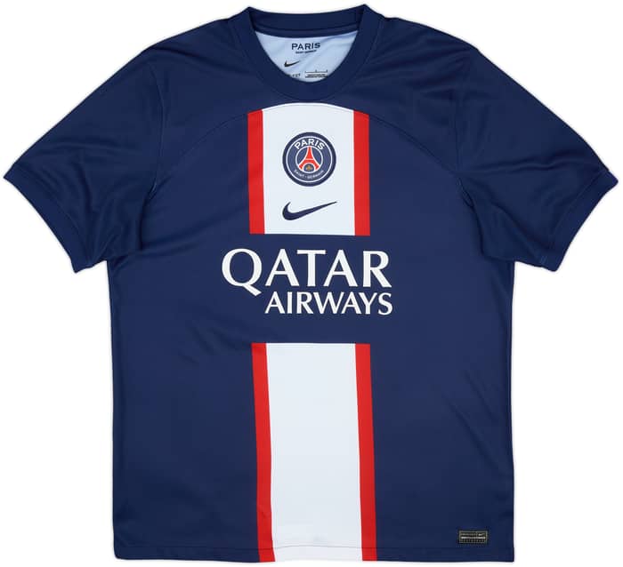 2022-23 Paris Saint-Germain Home Shirt Mbappe #7 - 9/10 - (L)