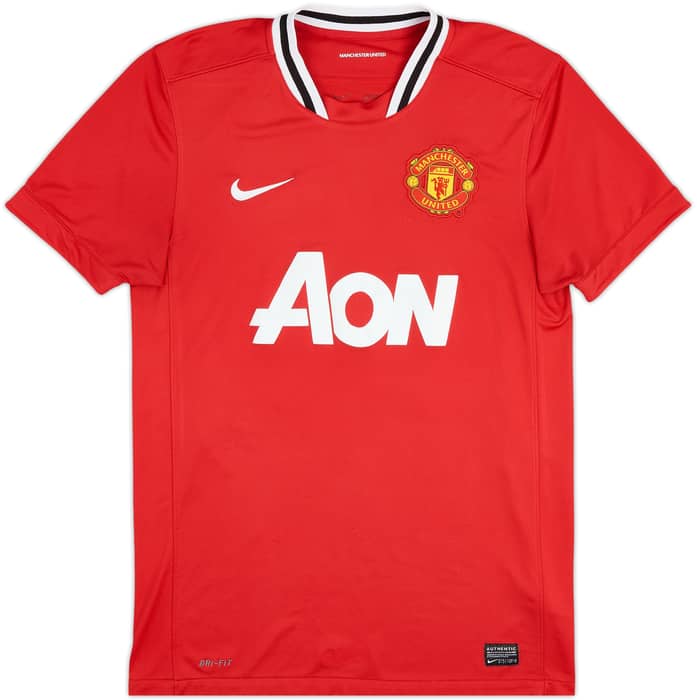 2011-12 Manchester United Home Shirt Carrick #16 - 6/10 - (M)