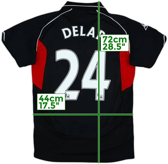 2009-10 Stoke City Away Shirt Delap #24 - 8/10 - (XL.Boys)