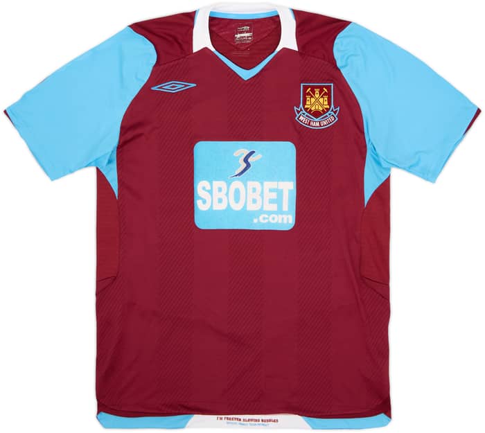 2008-09 West Ham Home Shirt Noble #16 - 8/10 - (M)
