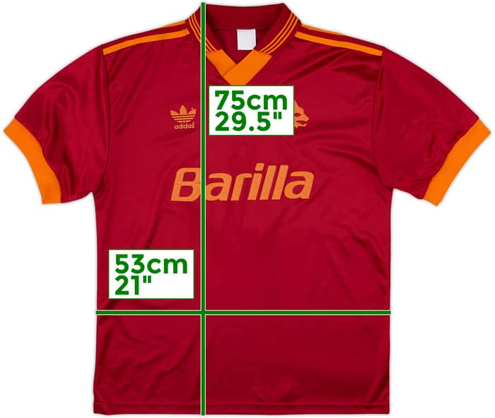 1992-94 Roma Home Shirt #9 - 5/10 - (L)