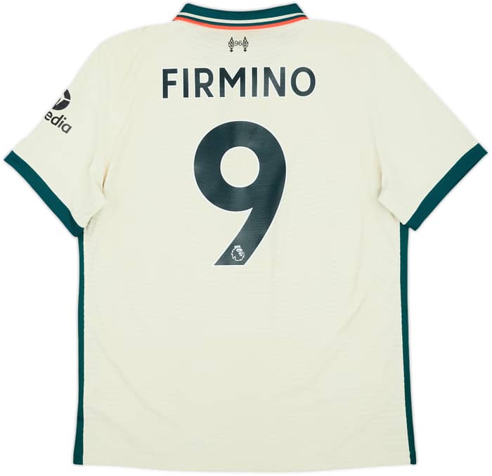 2021-22 Liverpool Authentic Away Shirt Firmino #9 - 9/10 - (L)