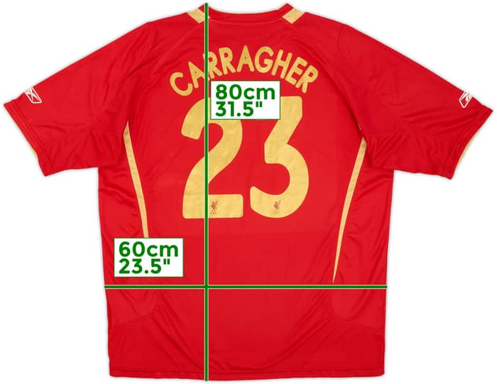 2005-06 Liverpool CL Home Shirt Carragher #23 - 6/10 - (XL)