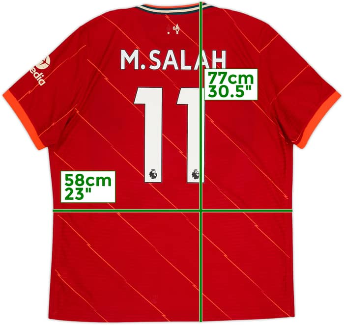 2021-22 Liverpool Authentic Home Shirt M.Salah #11 - 6/10 - (XL)