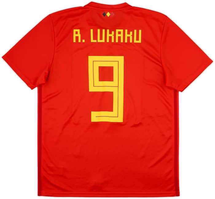 2018-19 Belgium Home Shirt R.Lukaku #9 - 9/10 - (L)