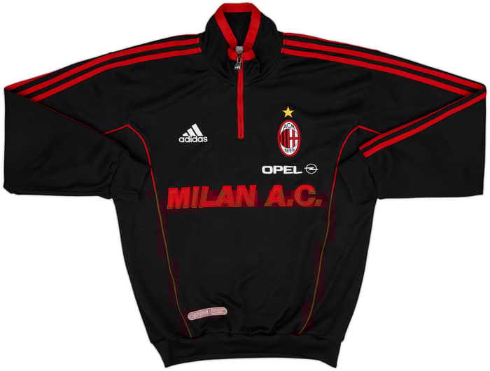 1999-00 AC Milan adidas 1/4 Zip Drill Top - 7/10 - (S)