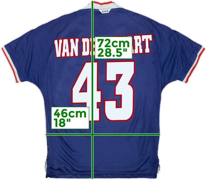 Camiseta de visitante del Ajax 1999-00 Van Der Vaart #43 - 6/10 - (Juvenil)