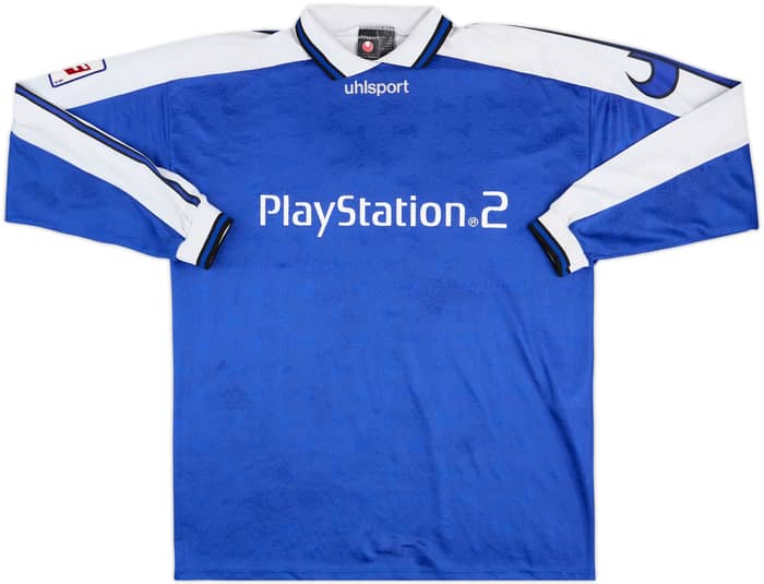 2001-02 Auxerre Uhlsport Training L/S Shirt Faye #7 - 6/10 - (XL)