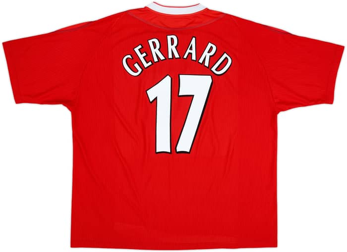 2002-04 Liverpool Home Shirt Gerrard #17 - 4/10 - (XXL)