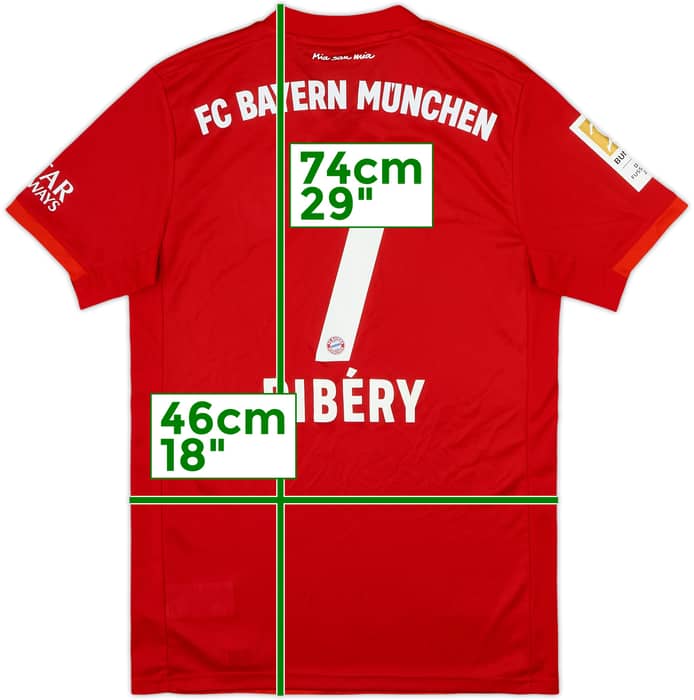 2019-20 Bayern Munich Home Shirt Ribery #7 - 9/10 - (S)