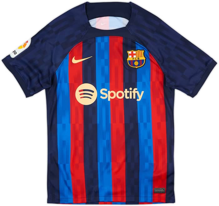 2022-23 Barcelona Home Shirt Pedri #8 - 9/10 - (S)