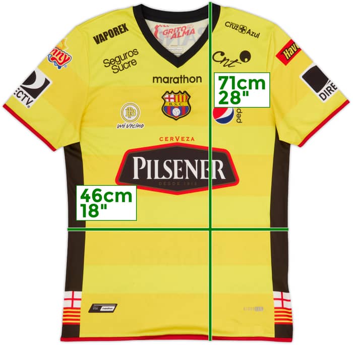 2017 Barcelona SC Home Shirt - 8/10 - (M)