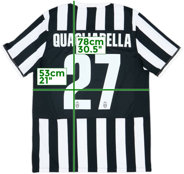 2013-14 Juventus Home Shirt Quagliarella #27 - 9/10 - (L)