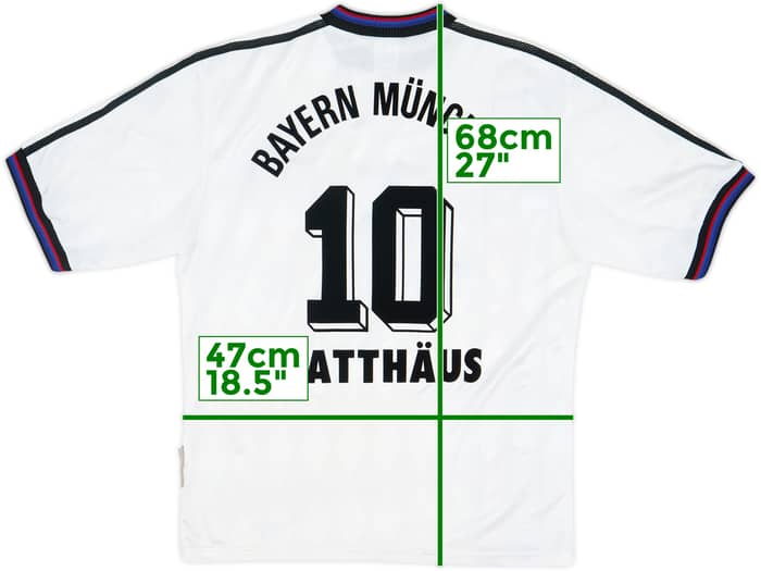 1996-98 Bayern Munich Away Shirt Matthaus #10 - 6/10 - (S)