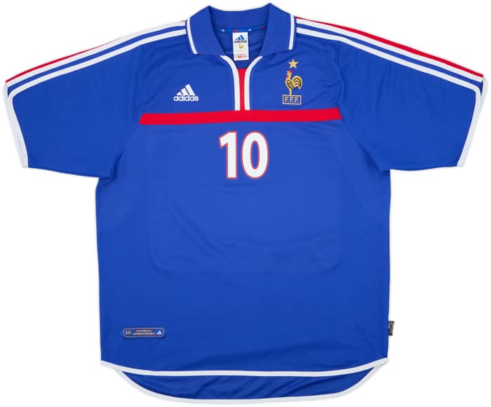2000-02 France Home Shirt Zidane #10 - 6/10 - (XL)