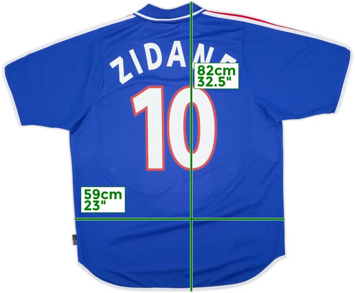2000-02 France Home Shirt Zidane #10 - 6/10 - (XL)