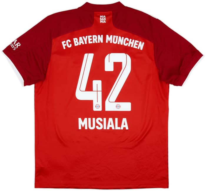 2021-22 Bayern Munich Home Shirt Musiala #42 - 9/10 - (L)